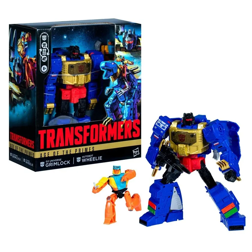 G2 Universe Grimlock with Autobot Wheelie Leader Class | Transformers: Age of the Primes | Hasbro, Takara Tomy