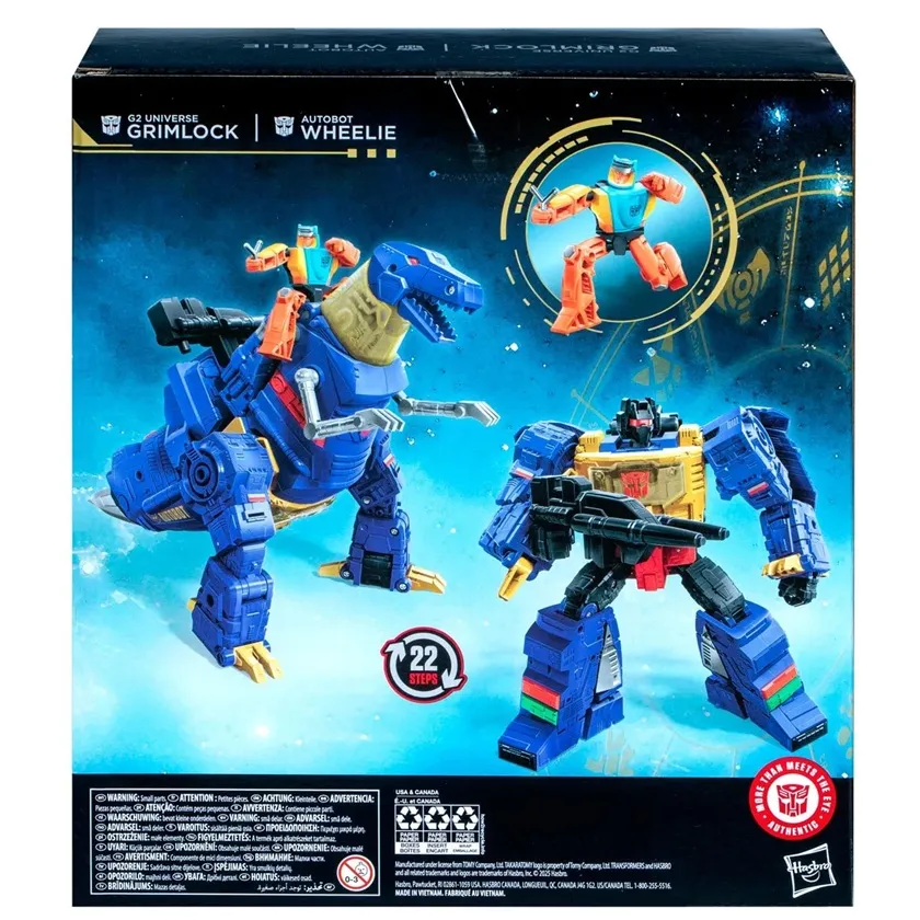 G2 Universe Grimlock with Autobot Wheelie Leader Class | Transformers: Age of the Primes | Hasbro, Takara Tomy