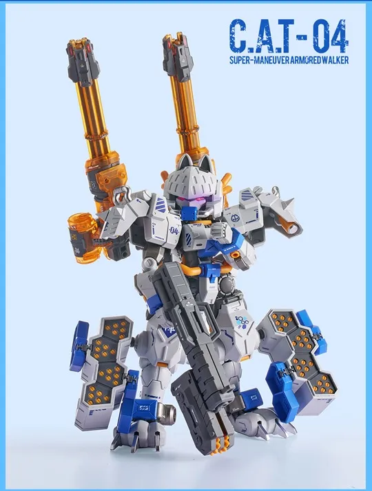Maneuver Armored Walker C.A.T.-04 Zhen 1/60 Scale Model Kit | XiaoT Iron Roars