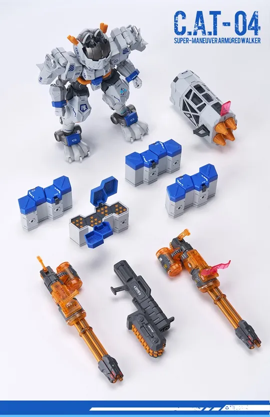 Maneuver Armored Walker C.A.T.-04 Zhen 1/60 Scale Model Kit | XiaoT Iron Roars