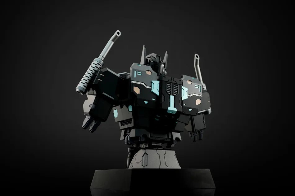 Nemesis Prime Mechanic Bust | Transformers Bust Generation I Unix Square