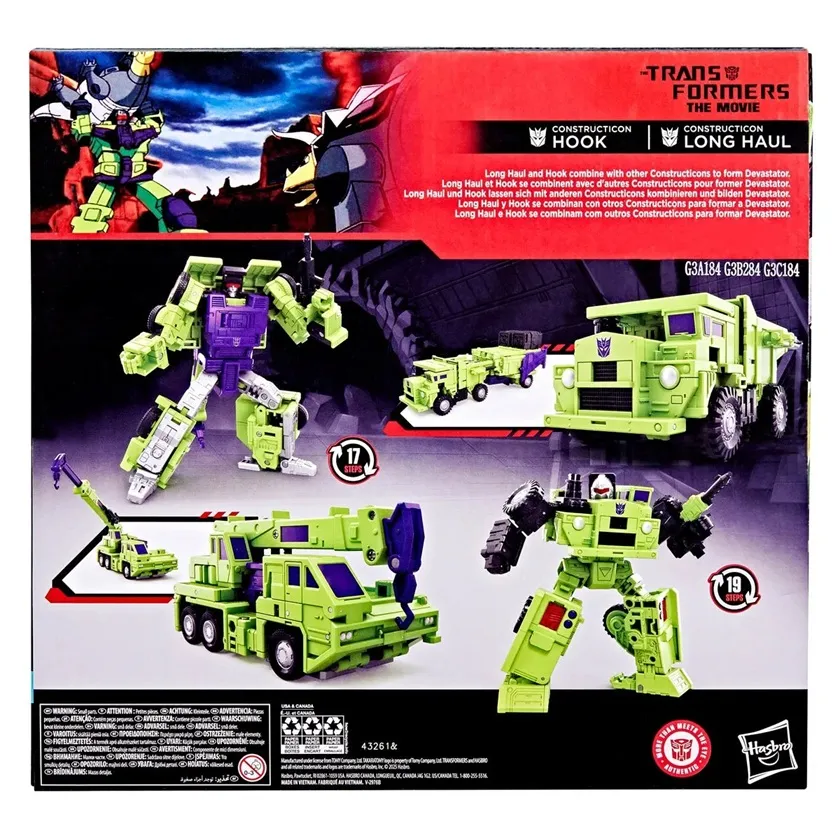 86 Constructicons Long Haul and Hook Commander Class | Transformers Studio Series | Transformers: The Movie 86