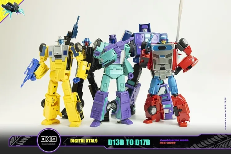 Attila Combiner Set of 5 G2 Color Version | DX9 Toys Attila Combiner