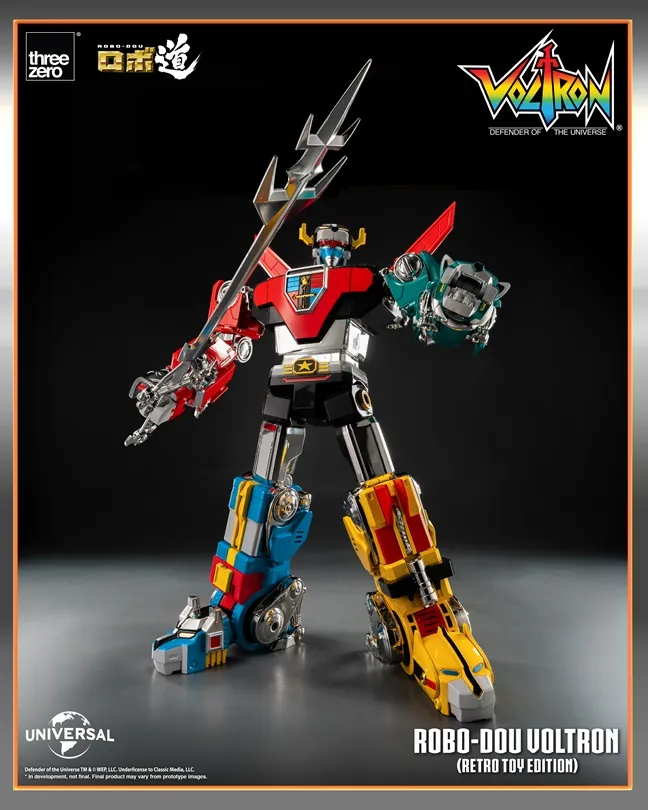 Voltron Retro Toy Edition ROBO-DOU Collectible Figure | Voltron: Defender Of The Universe | threezero