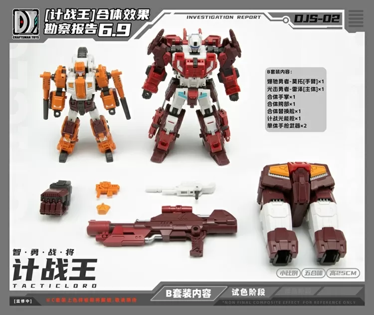 DJS-02B Motor and DJS-02C Razer Set of 2 | Craftsman Toys Tacticlord Combiner