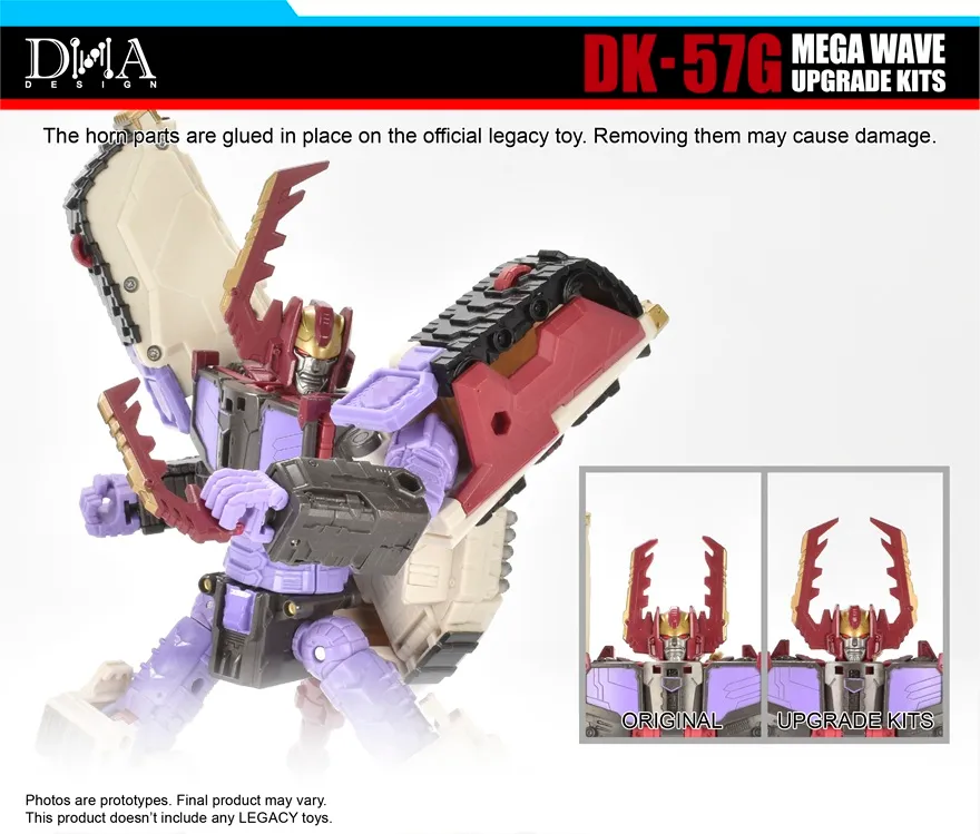 DK-57G Upgrade Kit for Transformers: Legacy United Leader Armada Universe Galvatron | DNA Design