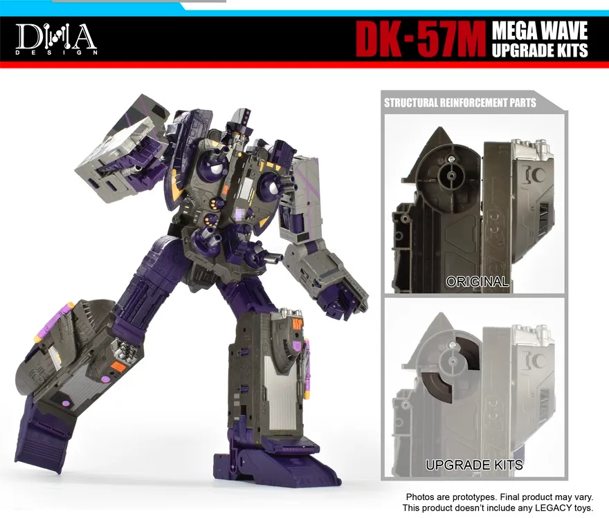 DK-57M Upgrade Kit for Transformers: Legacy United Titan Armada Universe Tidal Wave and Leader Armada Universe Galvatron | Dna Design | Upgrade Kit