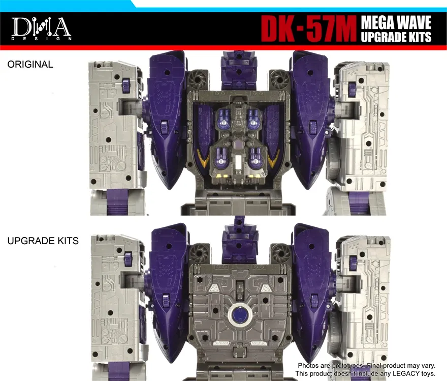 DK-57M Upgrade Kit for Transformers: Legacy United Titan Armada Universe Tidal Wave and Leader Armada Universe Galvatron | Dna Design | Upgrade Kit