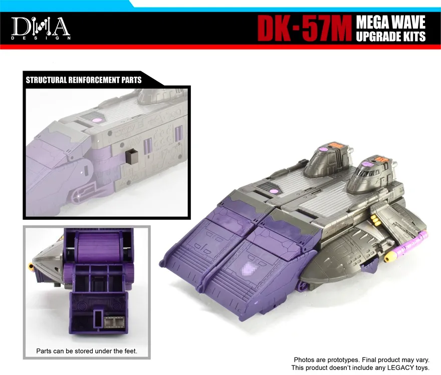 DK-57M Upgrade Kit for Transformers: Legacy United Titan Armada Universe Tidal Wave and Leader Armada Universe Galvatron | Dna Design | Upgrade Kit