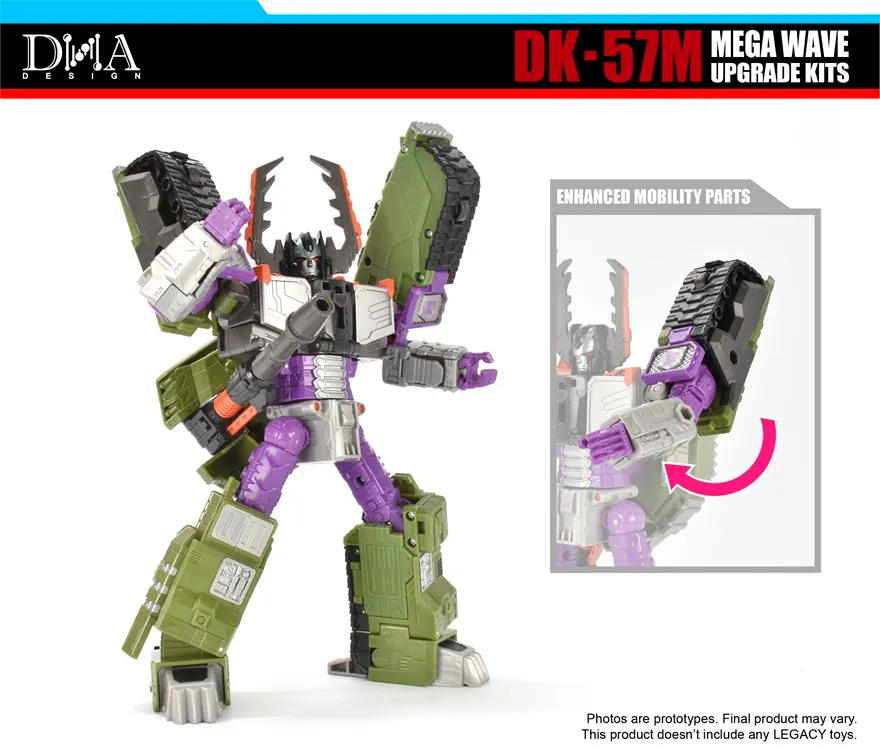 DK-57M Upgrade Kit for Transformers: Legacy United Titan Armada Universe Tidal Wave and Leader Armada Universe Galvatron | Dna Design | Upgrade Kit