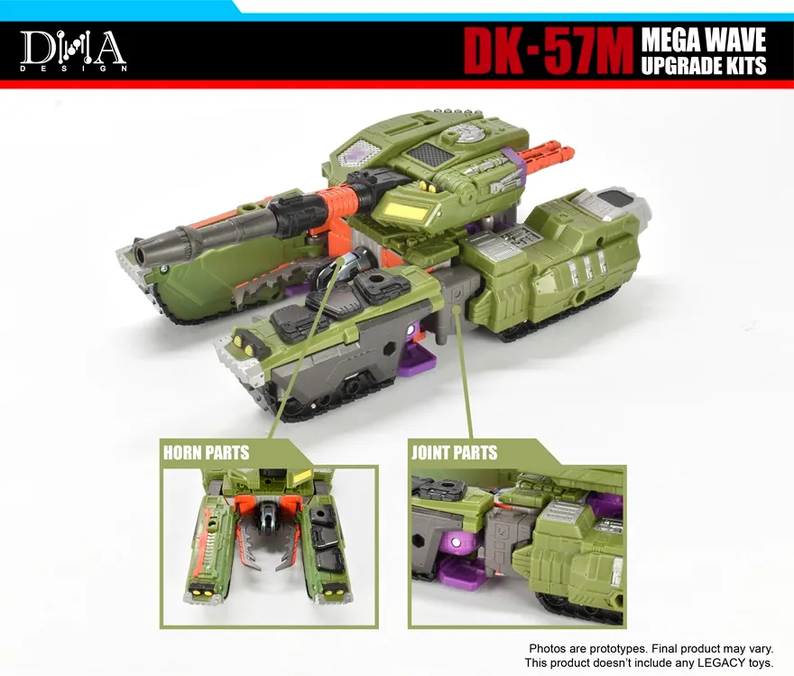 DK-57M Upgrade Kit for Transformers: Legacy United Titan Armada Universe Tidal Wave and Leader Armada Universe Galvatron | Dna Design | Upgrade Kit