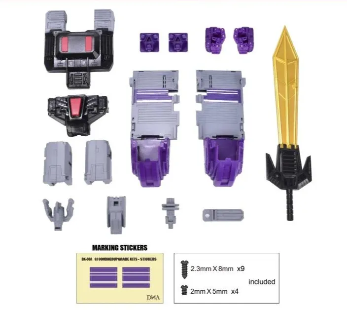 DK-38A Upgrade Kit for Transformers Legacy Motormaster and Menasor | Dna Design | Upgrade Kit