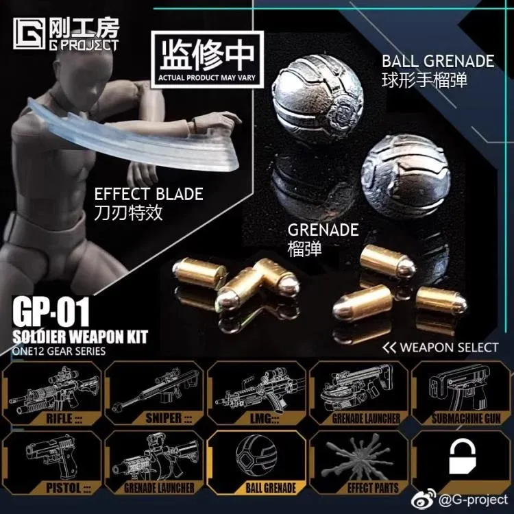 GP-01 Soldier Weapon Kit | G-Project | Upgrade Kit