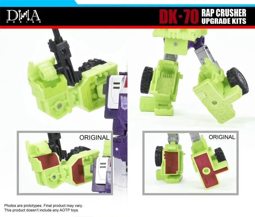 DK-70 Upgrade Kit for Transformers Studio Series Bonecrusher and Scrapper | DNA Design