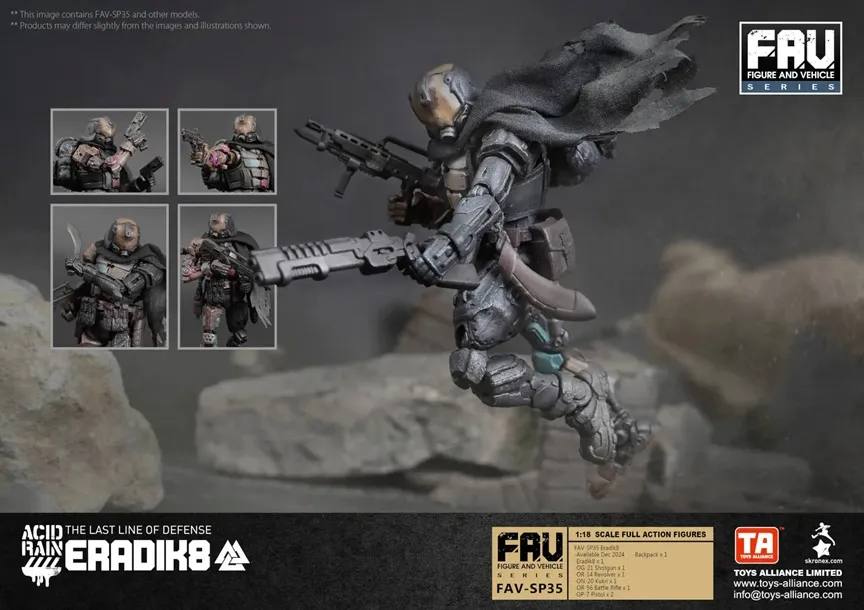 FAV-SP35 Eradik8 SDCC 2025 Exclusive 1:18 Scale | Acid Rain FAV
