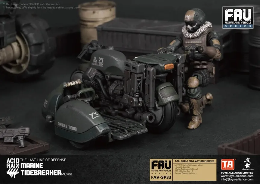 FAV-SP33 Marine Tidebreaker MC4m SDCC 2025 Exclusive 1:18 Scale | Acid Rain FAV