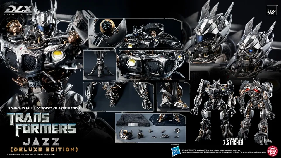 Jazz DLX Collectible Figure (Deluxe Edition) | Transformers: The Movie (2007) | threezero