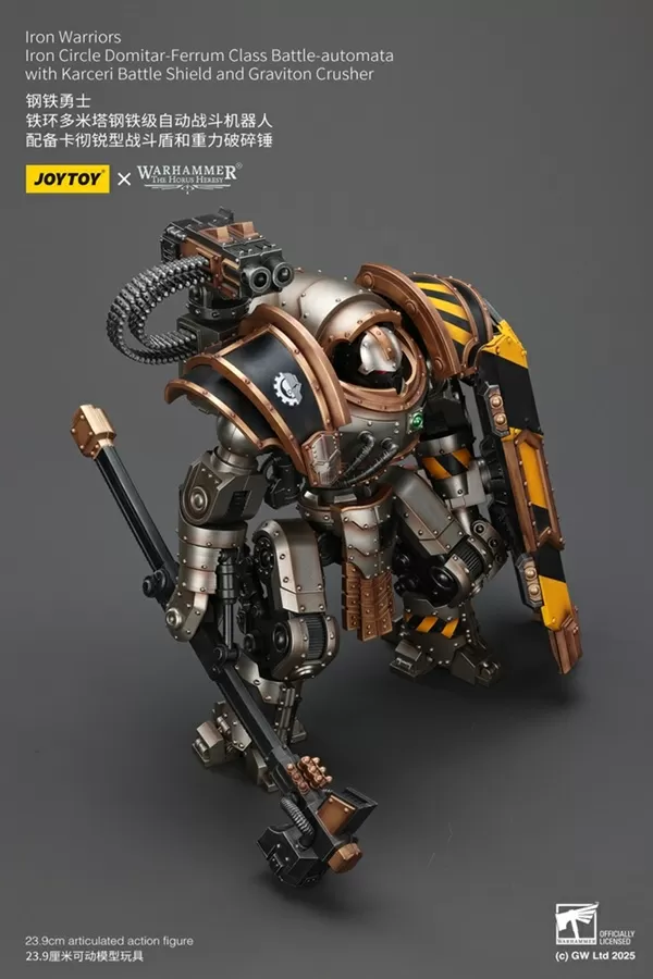 Iron Warriors, Iron Circle Domitar-Ferrum Class Battle-Automata 1/18 Scale | Warhammer 40K: The Horus Heresy | Joy Toy