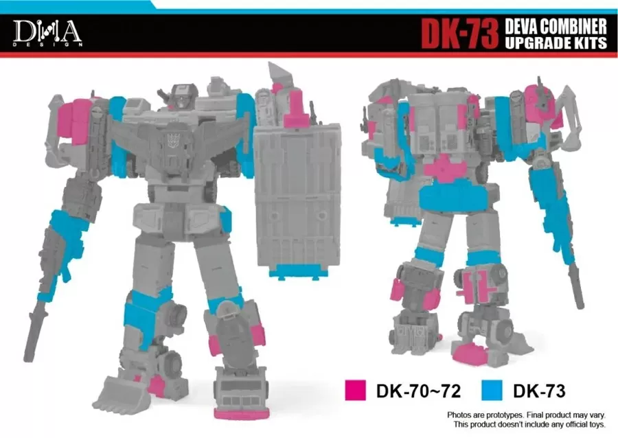 DK-73 Upgrade Kit for Transformers Studio Series 86 Devastator | DNA Design