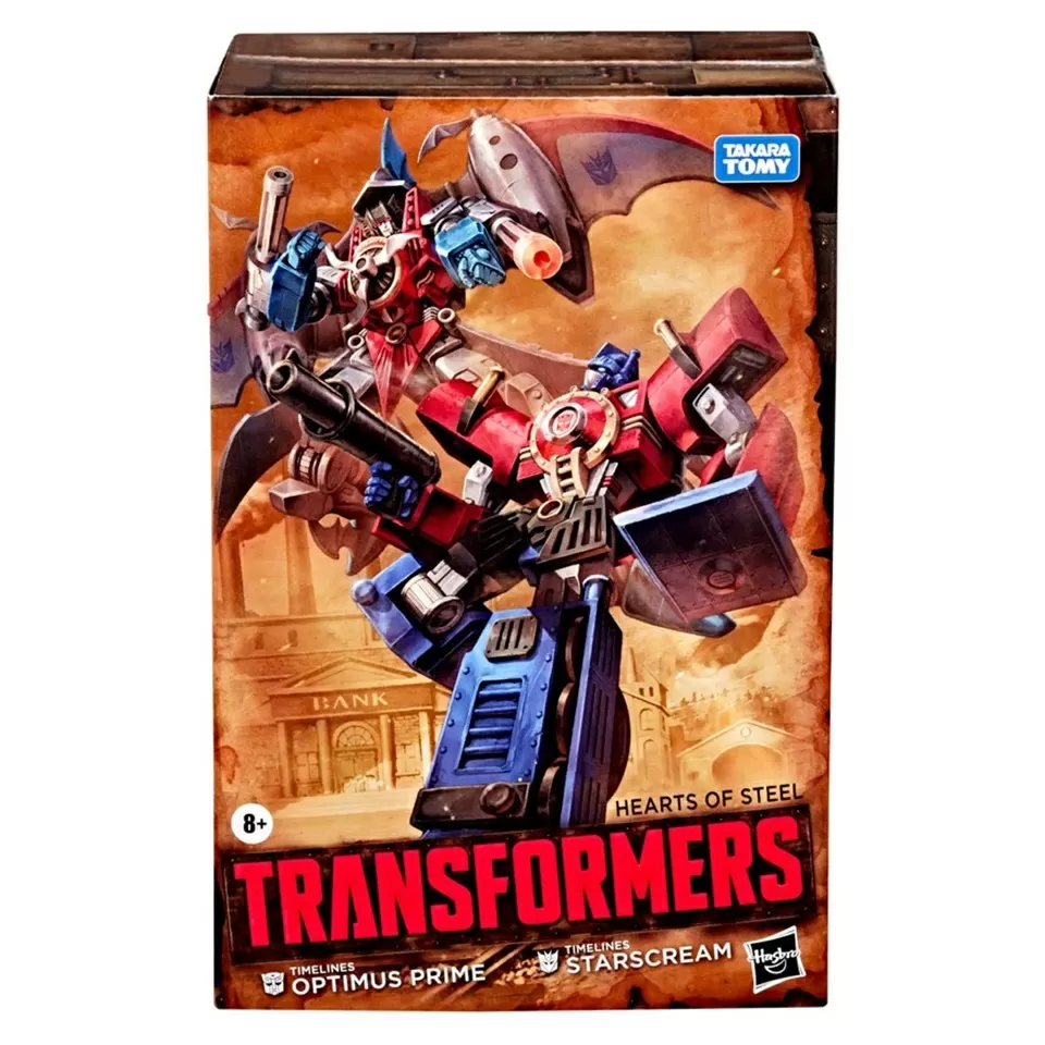 Optimus Prime and Starscream Set of 2 | Transformers Timelines Hearts of Steel | Hasbro, Takara Tomy