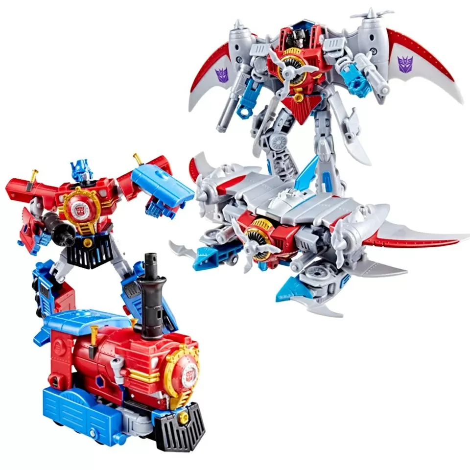 Optimus Prime and Starscream Set of 2 | Transformers Timelines Hearts of Steel | Hasbro, Takara Tomy