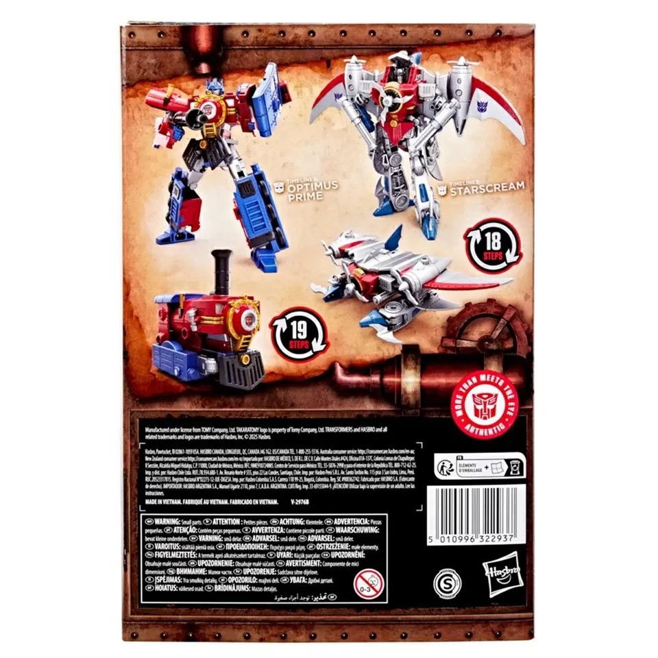 Optimus Prime and Starscream Set of 2 | Transformers Timelines Hearts of Steel | Hasbro, Takara Tomy