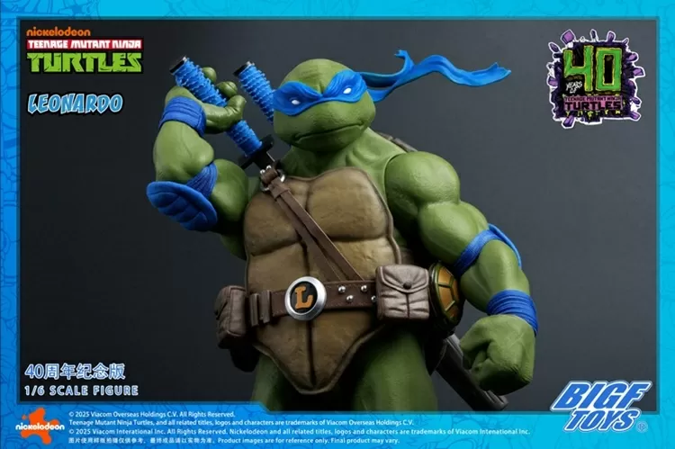 BIGF-001 Leonardo 40th Anniversary Edition 1/6 Scale | Teenage Mutant Ninja Turtles | BigFToys