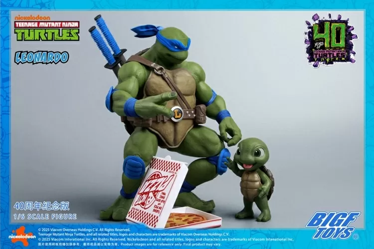 BIGF-001 Leonardo 40th Anniversary Edition 1/6 Scale | Teenage Mutant Ninja Turtles | BigFToys