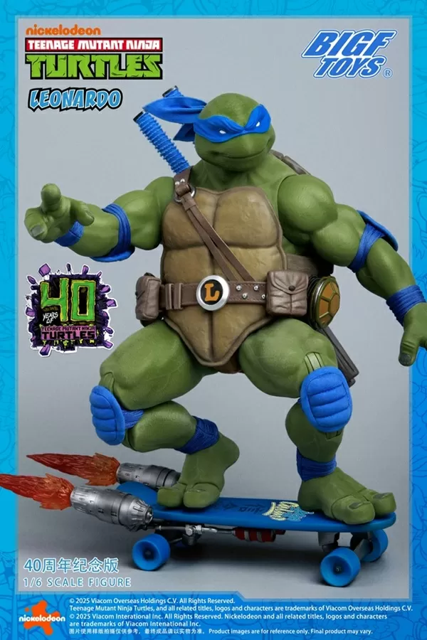 BIGF-001 Leonardo 40th Anniversary Edition 1/6 Scale | Teenage Mutant Ninja Turtles | BigFToys