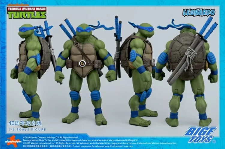 BIGF-001 Leonardo 40th Anniversary Edition 1/6 Scale | Teenage Mutant Ninja Turtles | BigFToys