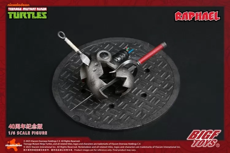 BIGF-002 Raphael 40th Anniversary Edition 1/6 Scale | Teenage Mutant Ninja Turtles | BigFToys