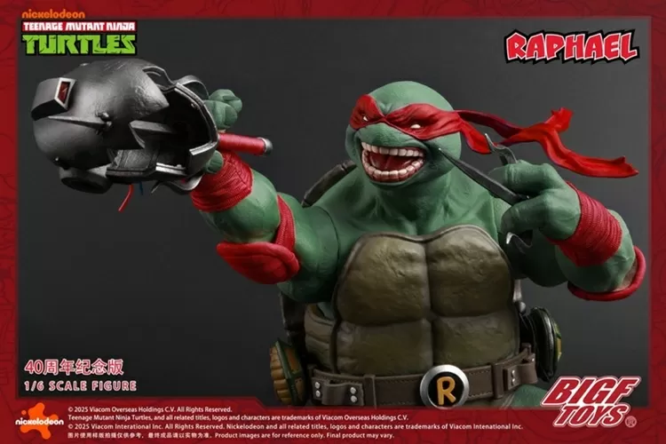 BIGF-002 Raphael 40th Anniversary Edition 1/6 Scale | Teenage Mutant Ninja Turtles | BigFToys