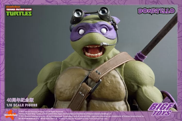 BIGF-003 Donatello 40th Anniversary Edition 1/6 Scale | Teenage Mutant Ninja Turtles | BigFToys