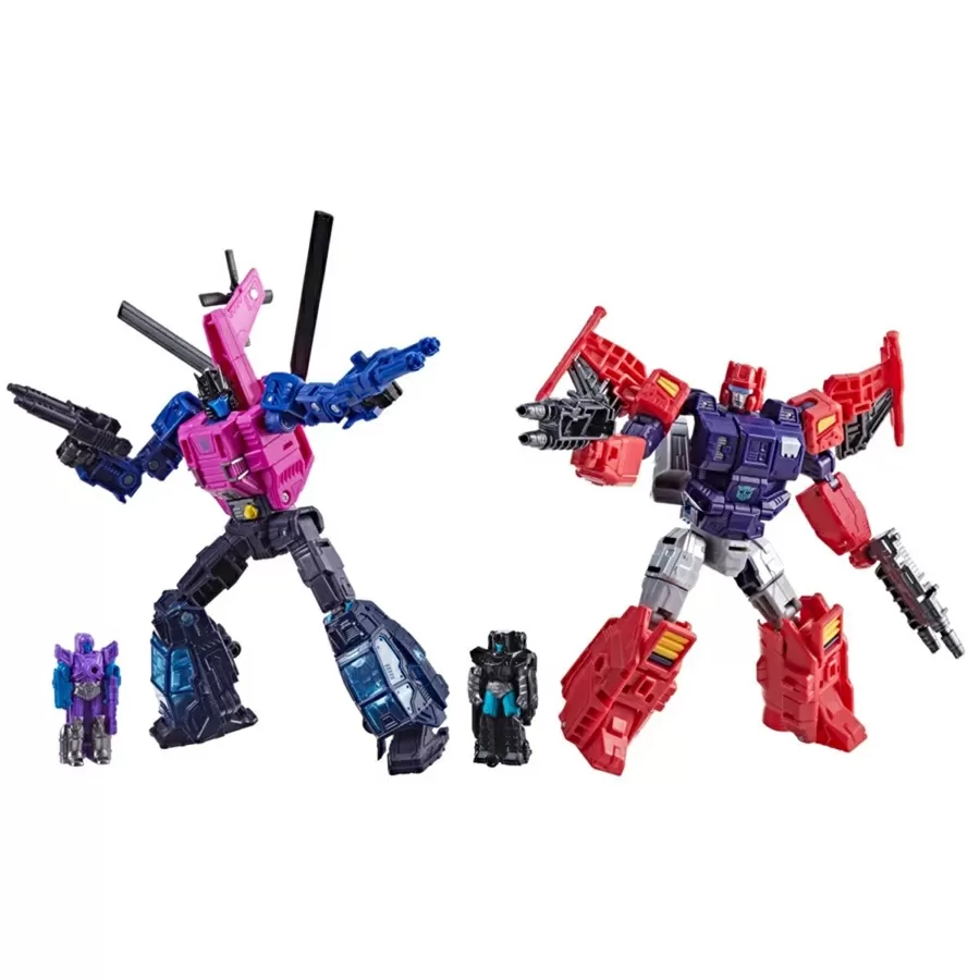 Topspin vs Spinister Set of 2 Deluxe Class | Transformers: Age of the Primes Wreck 'n Doom Collection | Hasbro, Takara Tomy