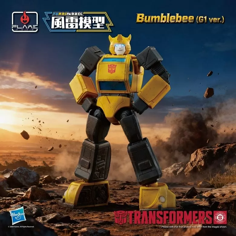46 Bumblebee (G1 Version) Model Kit | Transformers Furai Model | Flame Toys