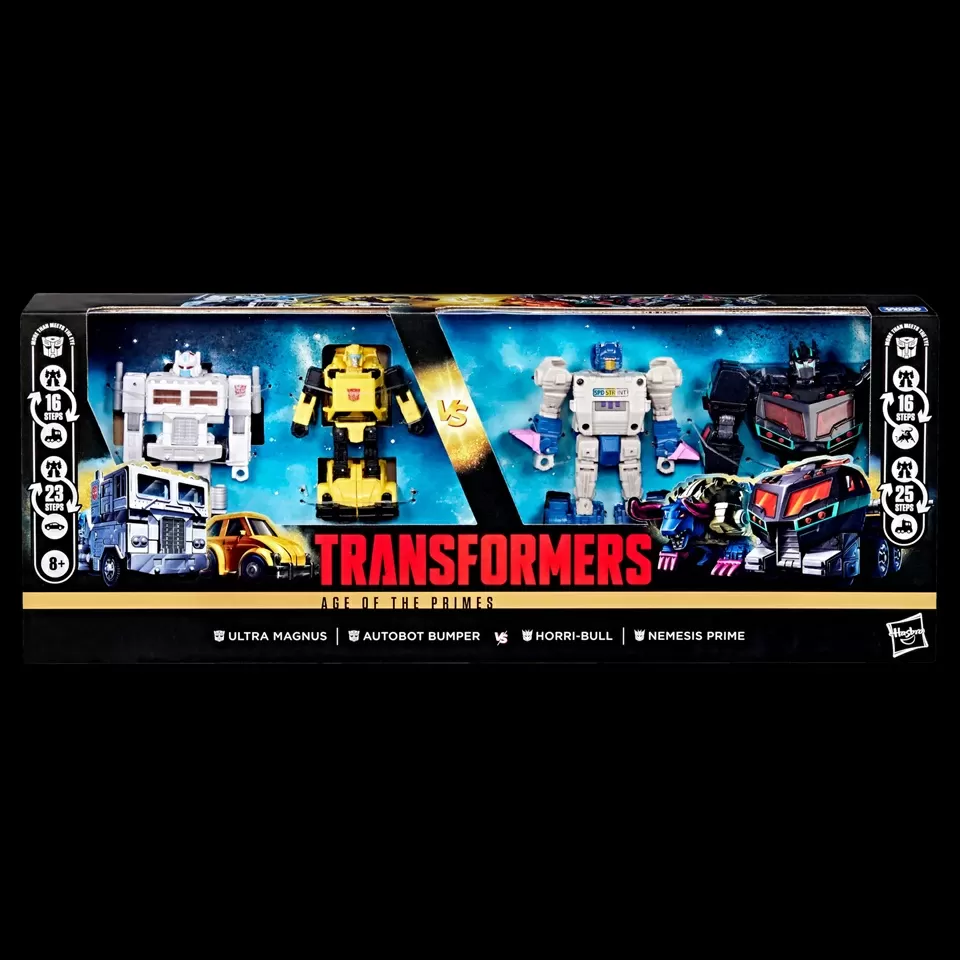 Autobots vs Decepticons Set of 4 | Transformers: Age of the Primes | Hasbro, Takara Tomy