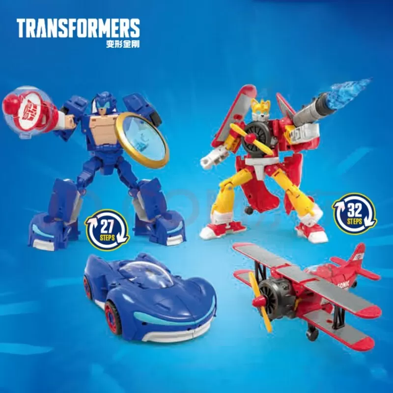 Deluxe Class Sonic the Hedgehog x Transformers Wingtail and Blue | Transformers Collaborative