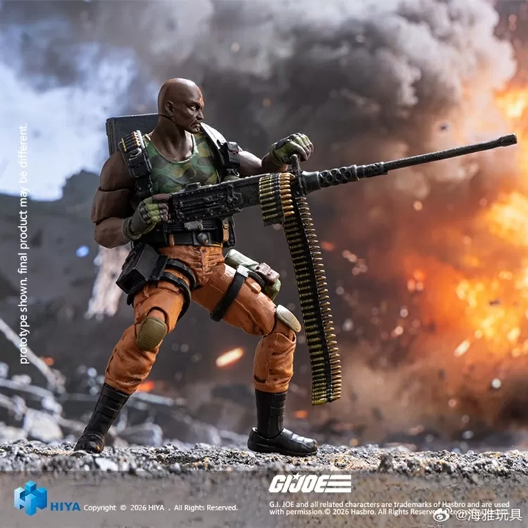 Roadblock 1/18 Scale Exquisite Mini | G.I. Joe | Hiya Toys