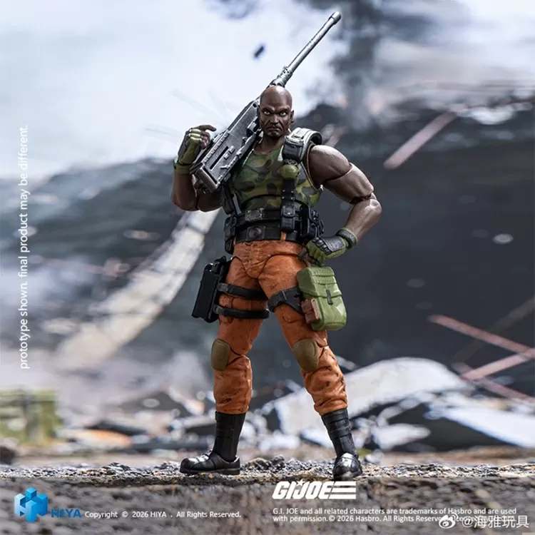 Roadblock 1/18 Scale Exquisite Mini | G.I. Joe | Hiya Toys