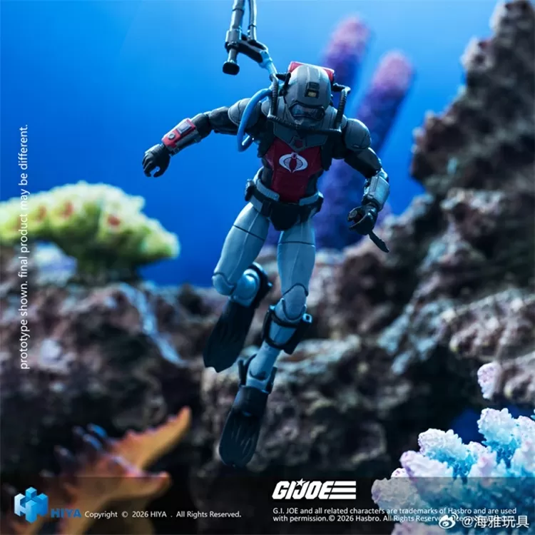 Cobra Eel 1/18 Scale Exquisite Mini | G.I. Joe | Hiya Toys