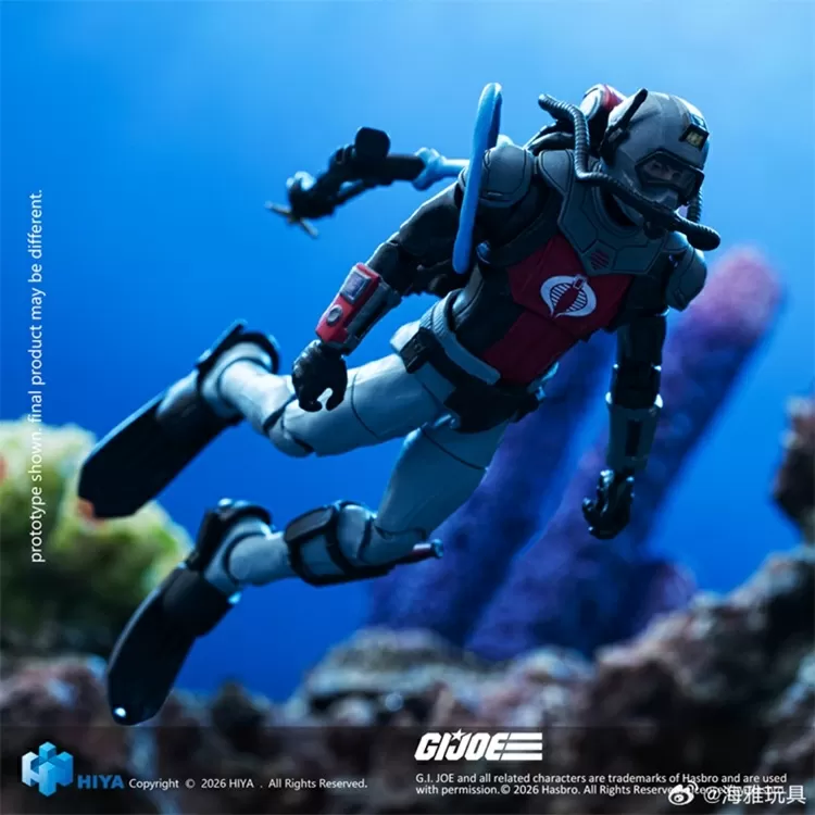 Cobra Eel 1/18 Scale Exquisite Mini | G.I. Joe | Hiya Toys