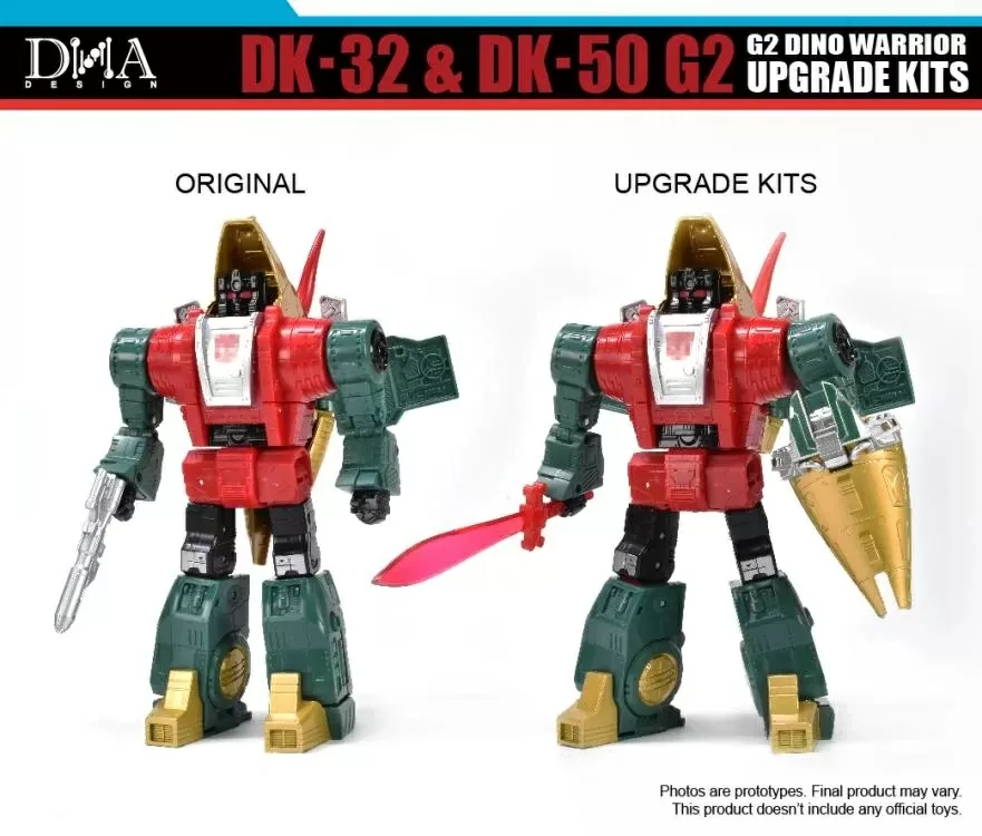 DK-32 and DK-50 G2 Dino Warrior Upgrade Kit | DNA Design