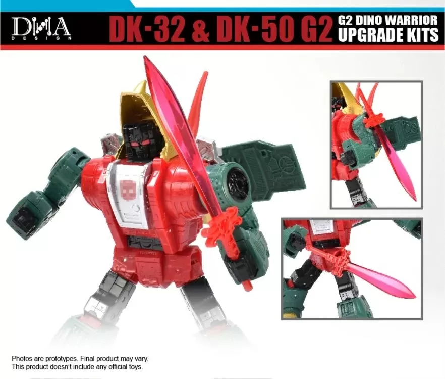 DK-32 and DK-50 G2 Dino Warrior Upgrade Kit | DNA Design