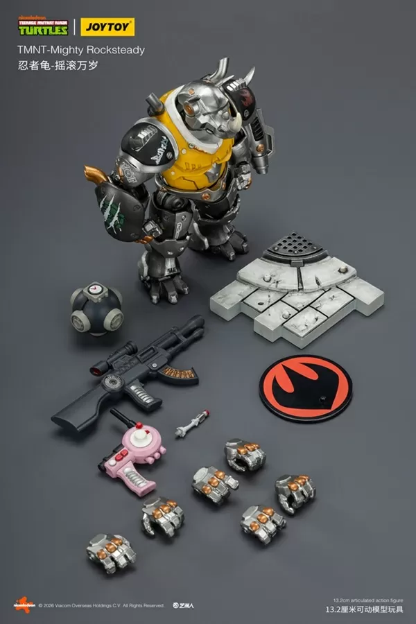 Mighty Rocksteady 1/18 Scale | Teenage Mutant Ninja Turtles | Joy Toy