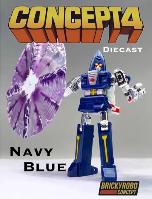 Concept 4 Navy Blue Version Die-Cast | BrickyRobo