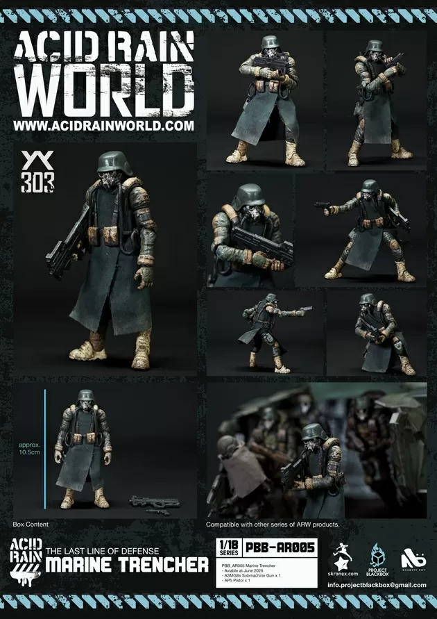 PBB-AR005 Marine Trencher 1/18 Scale | Acid Rain: Project Black Box | Fext Hobby