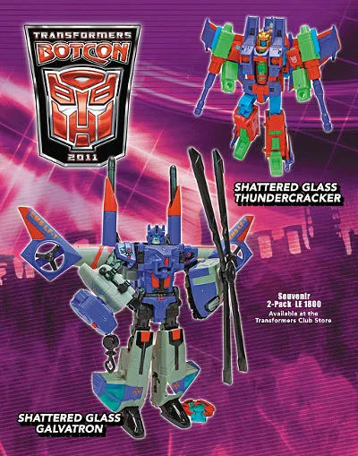 Galvatron and Thundercracker Shattered Glass Botcon Exclusive | Transformers Convention Botcon 2011