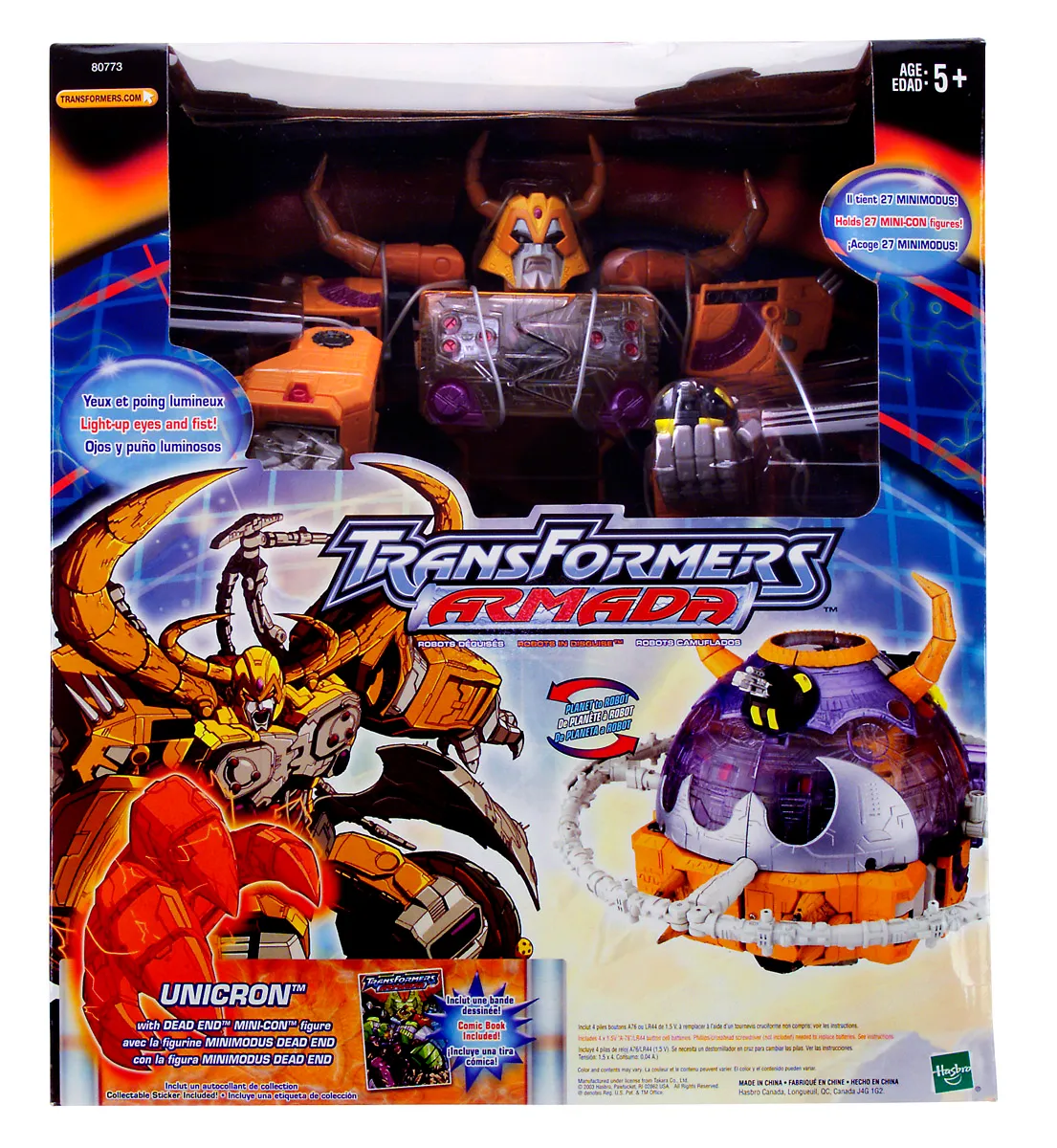 Unicron and Dead End Mini-Con Supreme Class | Transformers Armada