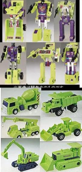 20 Constructicons Devastator Transformers G1 | Transformers Encore