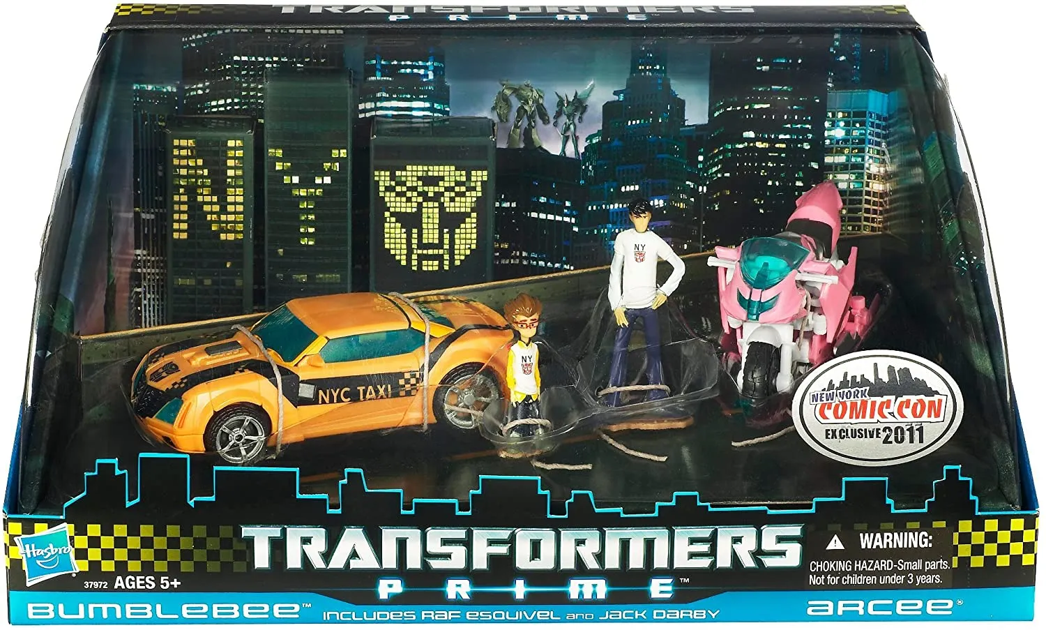 Bumblebee and Arcee NYCC Exclusive Deluxe Class | Transformers Prime Robots in Disguise